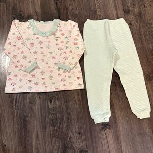 Theminou cotton Pajamas set two piece quilted 120 CM